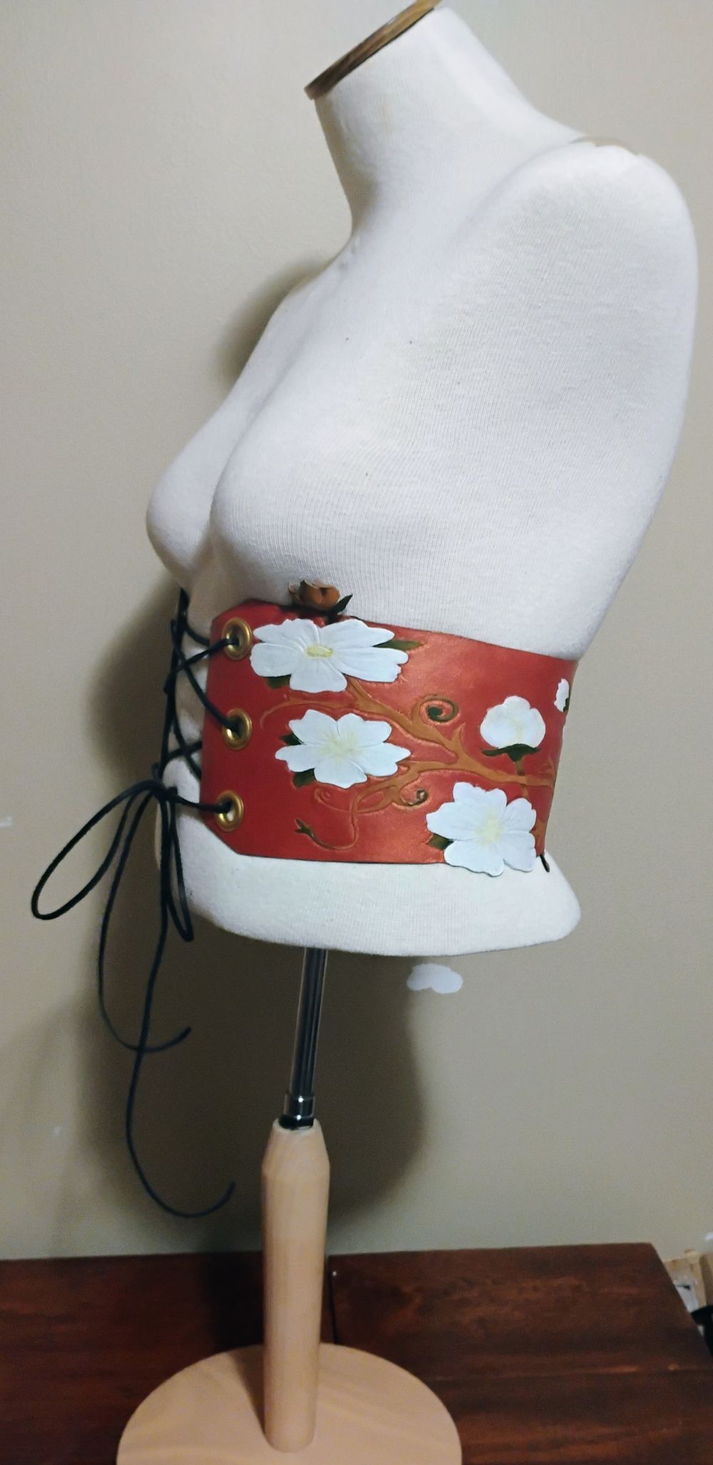 10% Sale on Ready to Ship Mongolian Flower Waist Belt