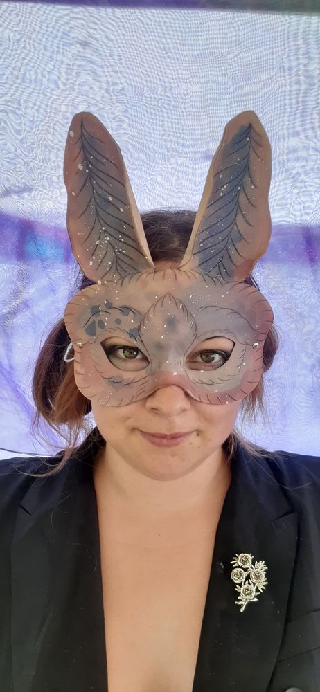 10% Sale on Ready to Ship Galaxy Rabbin Mask